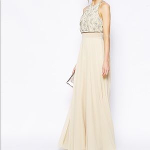 ASOS Embellished Crop Top Gown